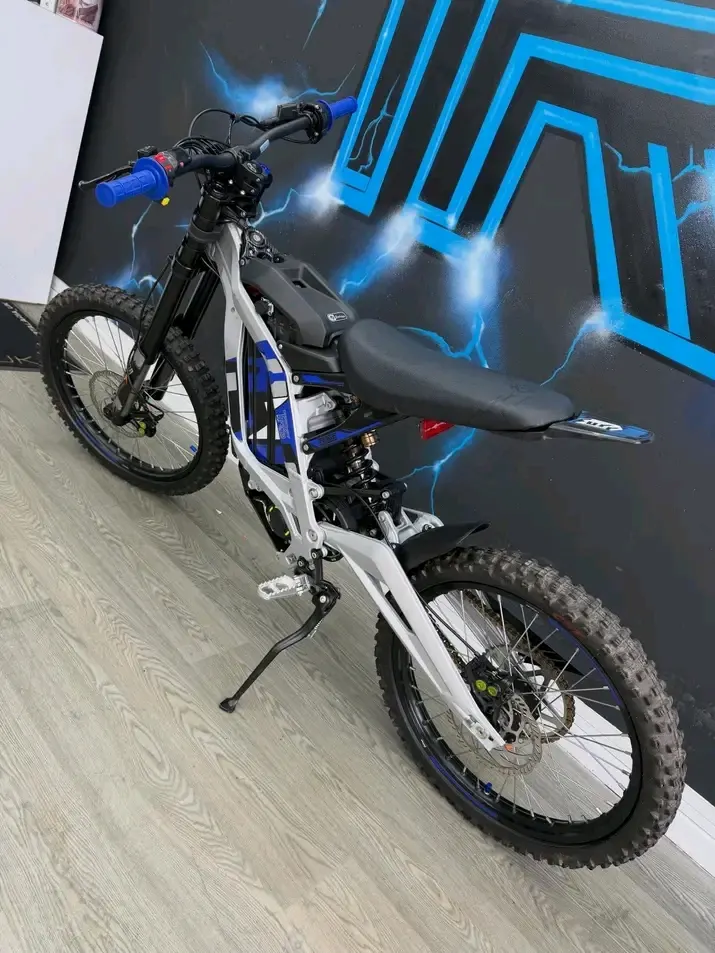 Surron Light Bee electric dirt bike in our showroom